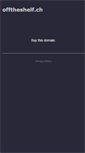 Mobile Screenshot of books.offtheshelf.ch